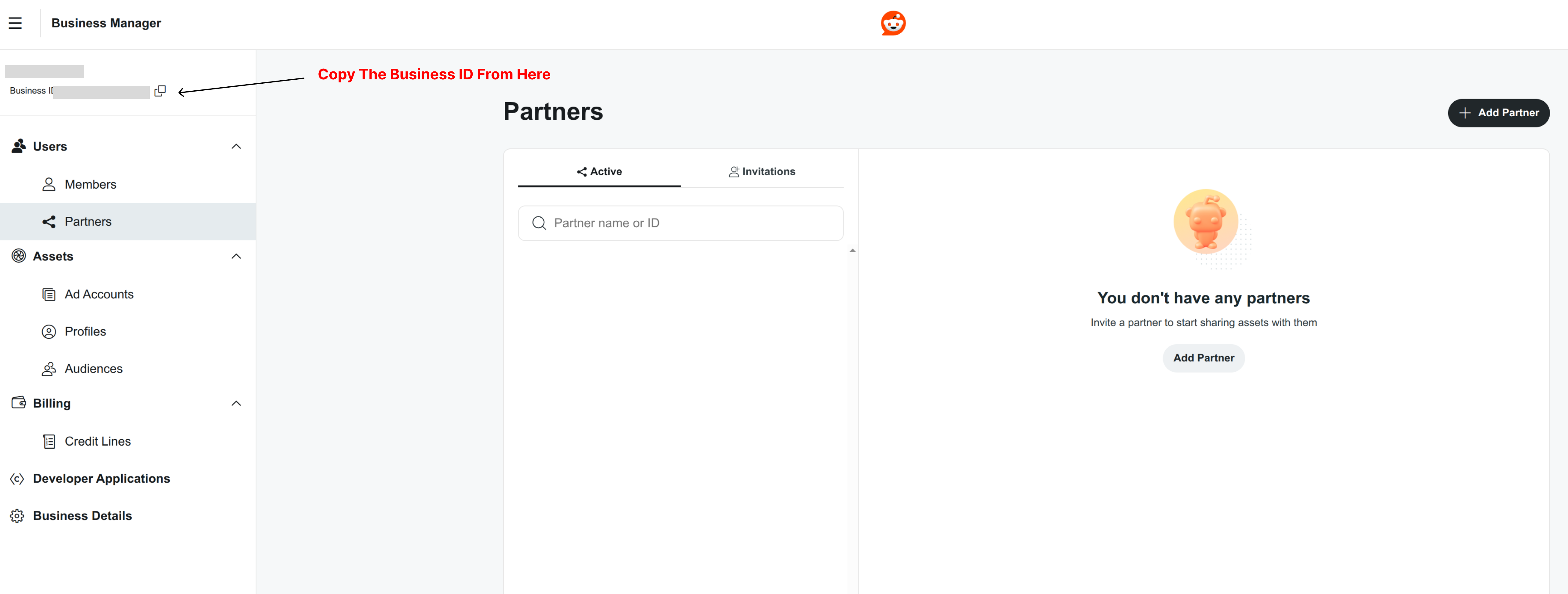 find the business ID